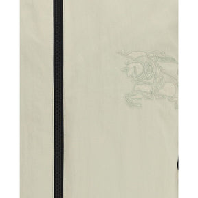 Burberry Graue Polyamid-Jacke in voller Länge