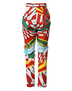 Dolce & Gabbana Hose mit geometrischem Muster in Multicolor