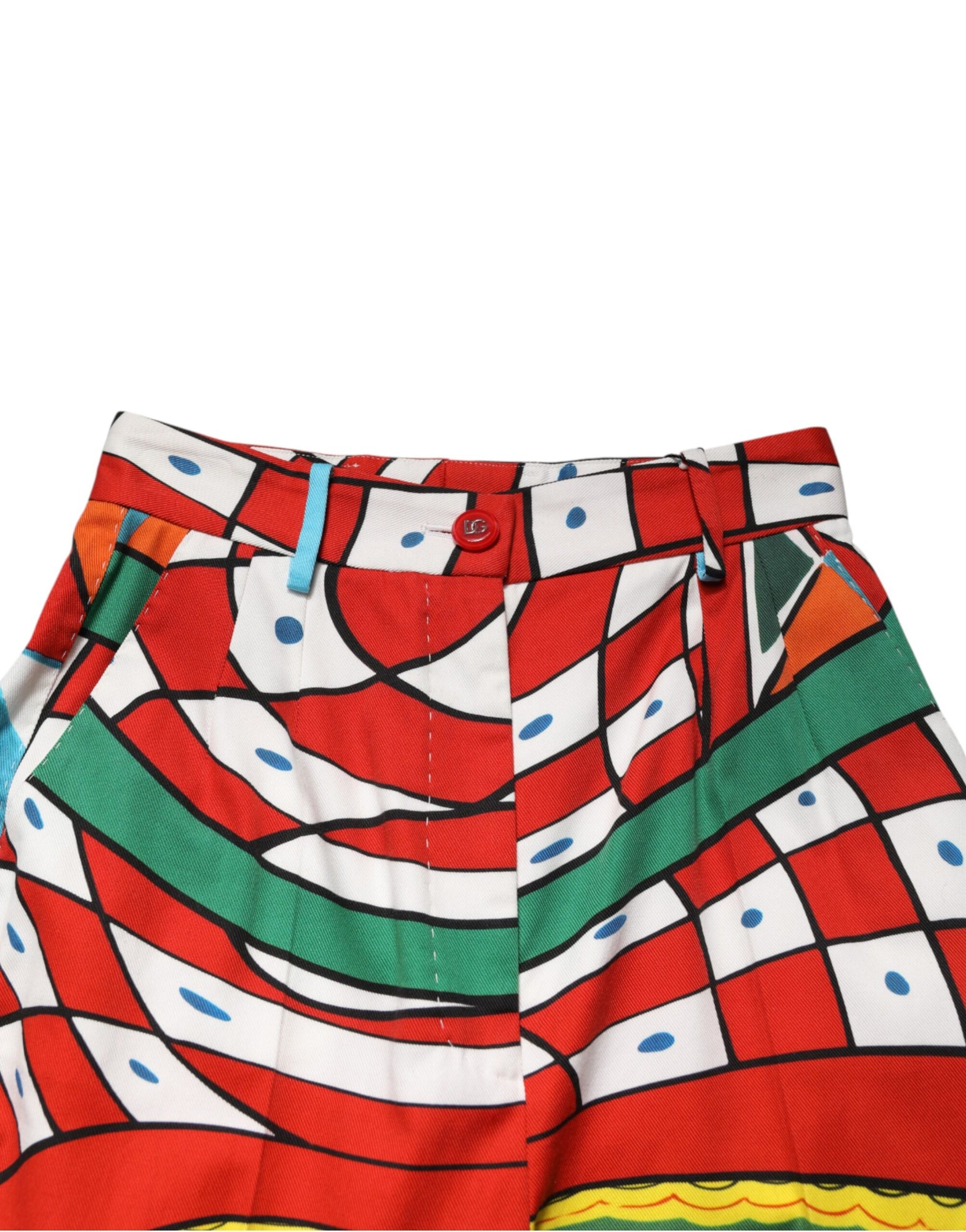 Dolce & Gabbana Hose mit geometrischem Muster in Multicolor