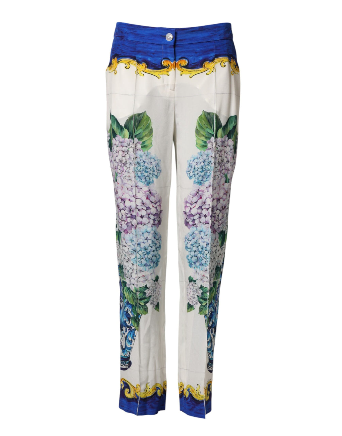 Dolce & Gabbana Hose mit geradem Bein und floralem Muster in Multicolor
