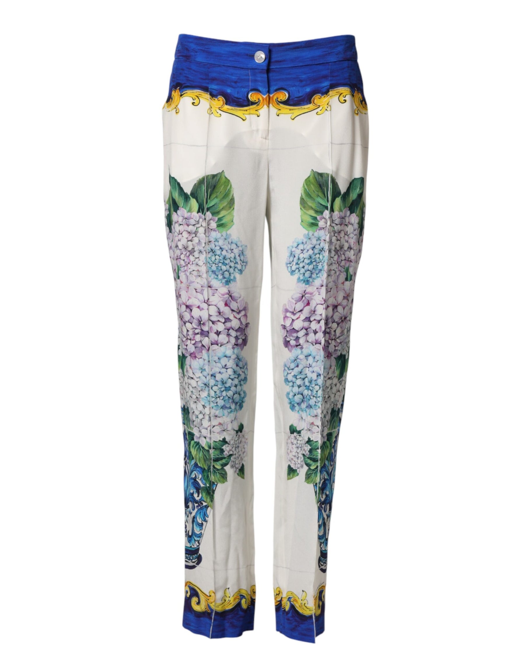 Dolce & Gabbana Hose mit geradem Bein und floralem Muster in Multicolor