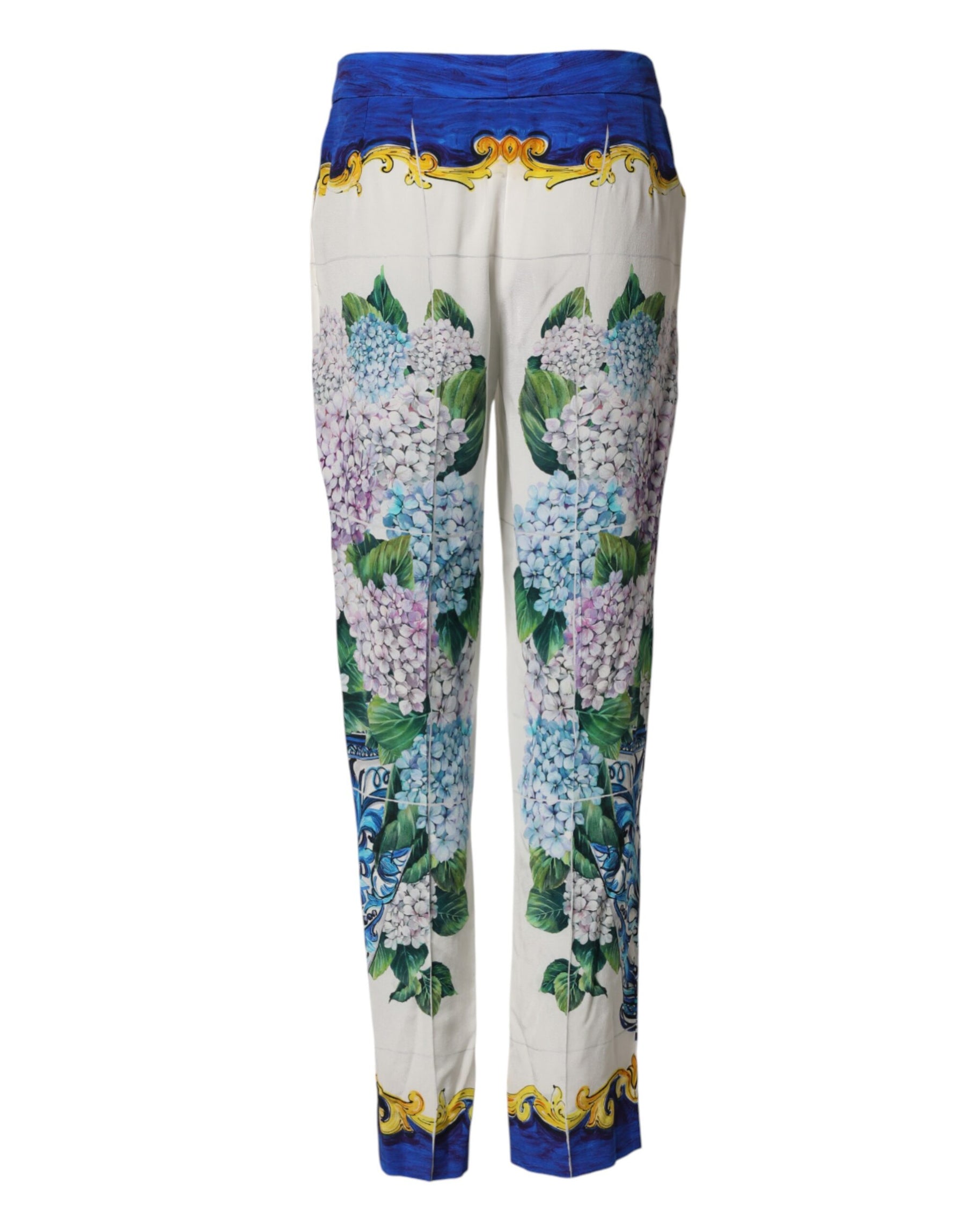 Dolce & Gabbana Hose mit geradem Bein und floralem Muster in Multicolor