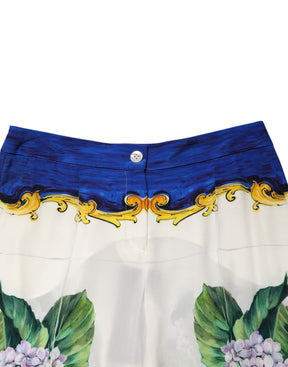 Dolce & Gabbana Hose mit geradem Bein und floralem Muster in Multicolor