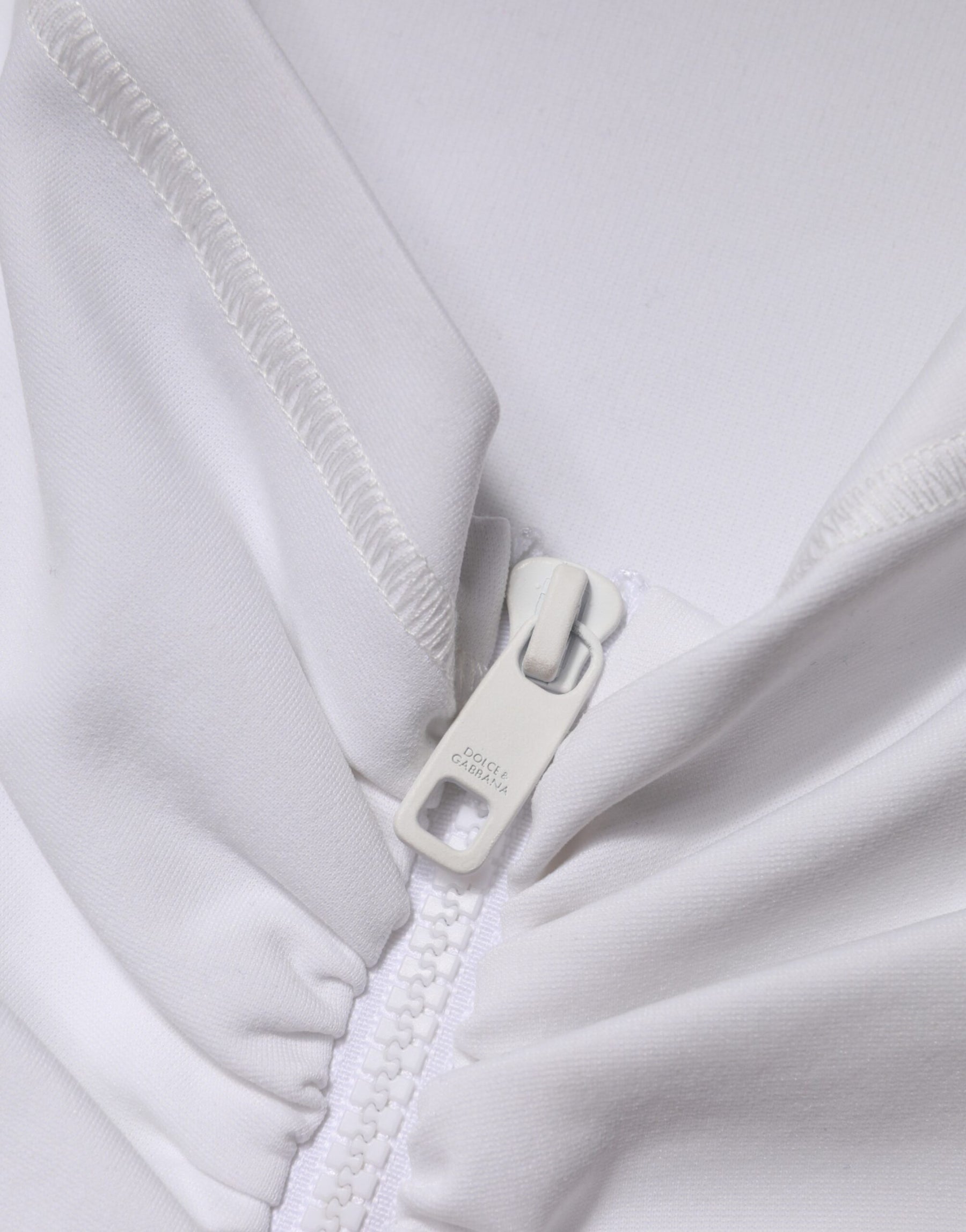 Dolce & Gabbana Weißer Viskose-Bleistiftrock mit hohem Bund