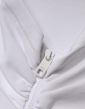 Dolce & Gabbana Weißer Viskose-Bleistiftrock mit hohem Bund