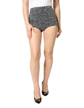 Dolce & Gabbana Bunte verzierte High-Waist Hot Pants Shorts