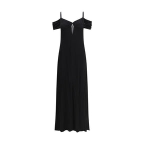 Saint Laurent Schwarzes Viskose-Kleid im Casual-Look
