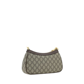 Gucci Braune Schultertasche aus Polyethylen