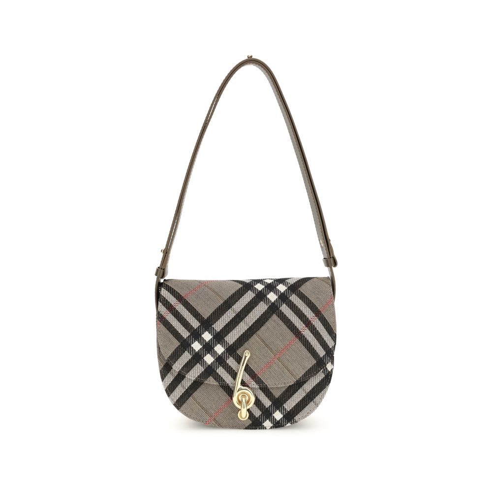 Burberry Grau-gewebte Schultertasche