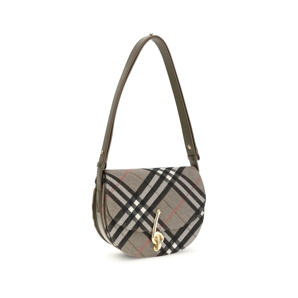 Burberry Grau-gewebte Schultertasche