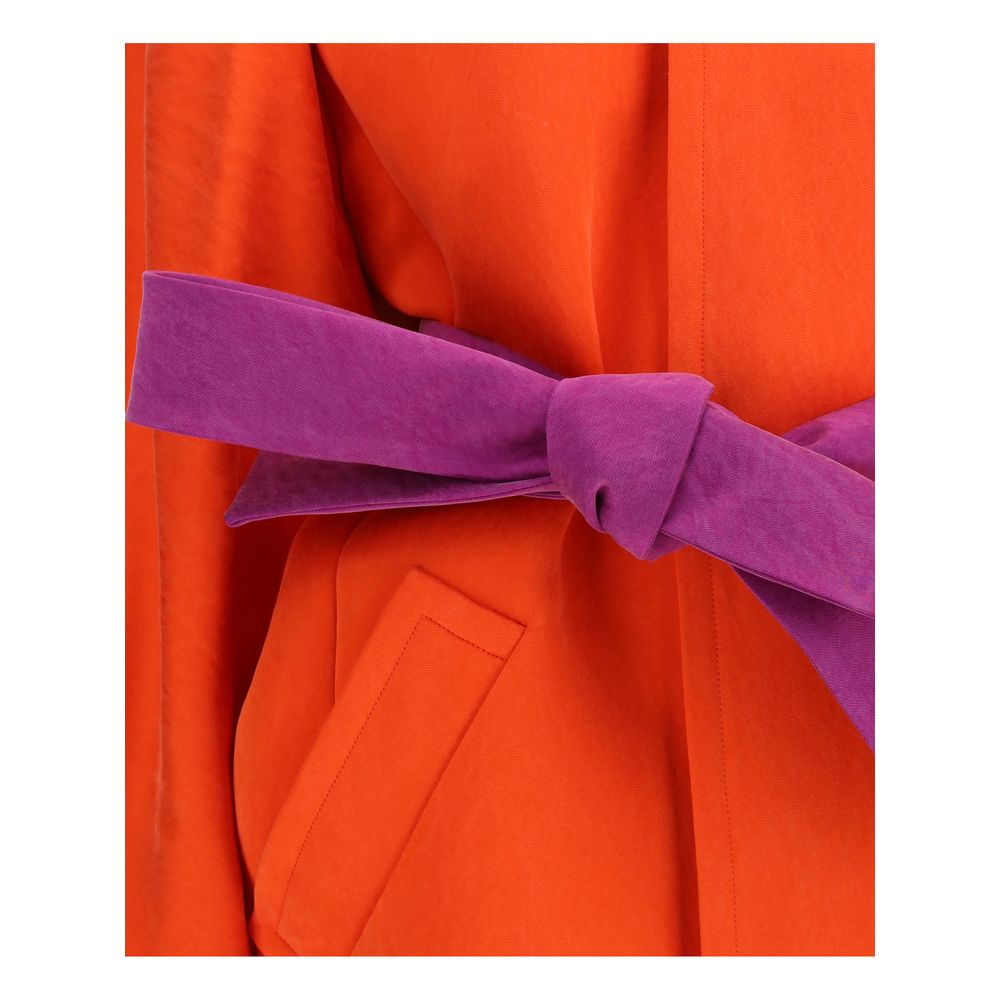 Saint Laurent Seidenmantel in Orange