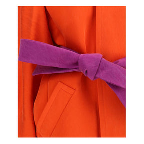 Saint Laurent Seidenmantel in Orange