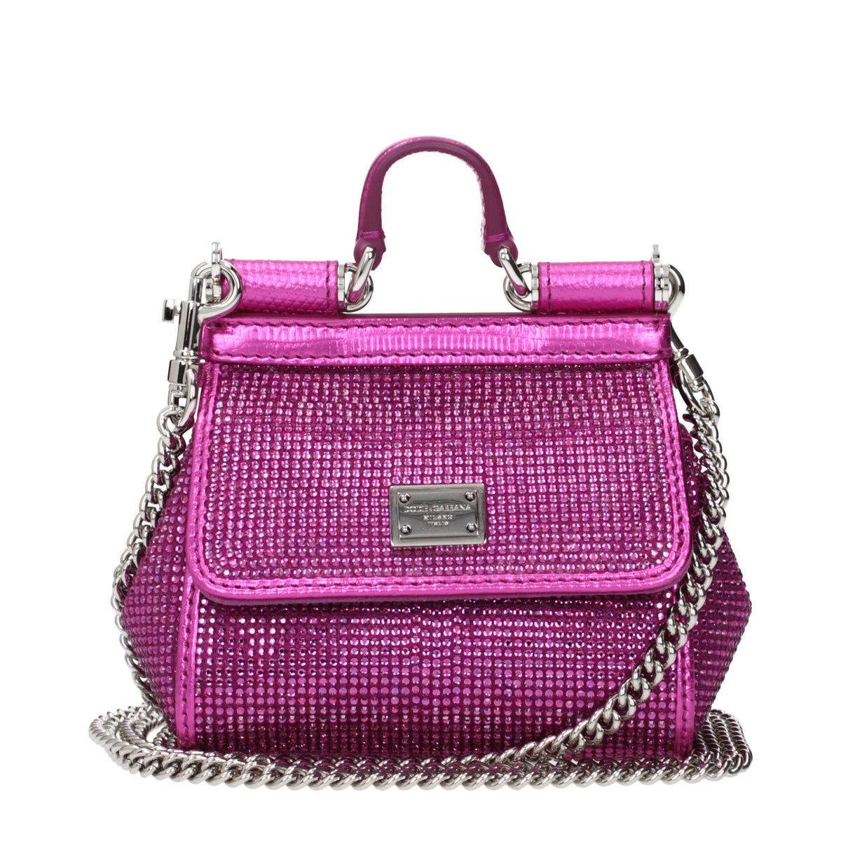 Dolce & Gabbana Pinke Satin-Handtasche
