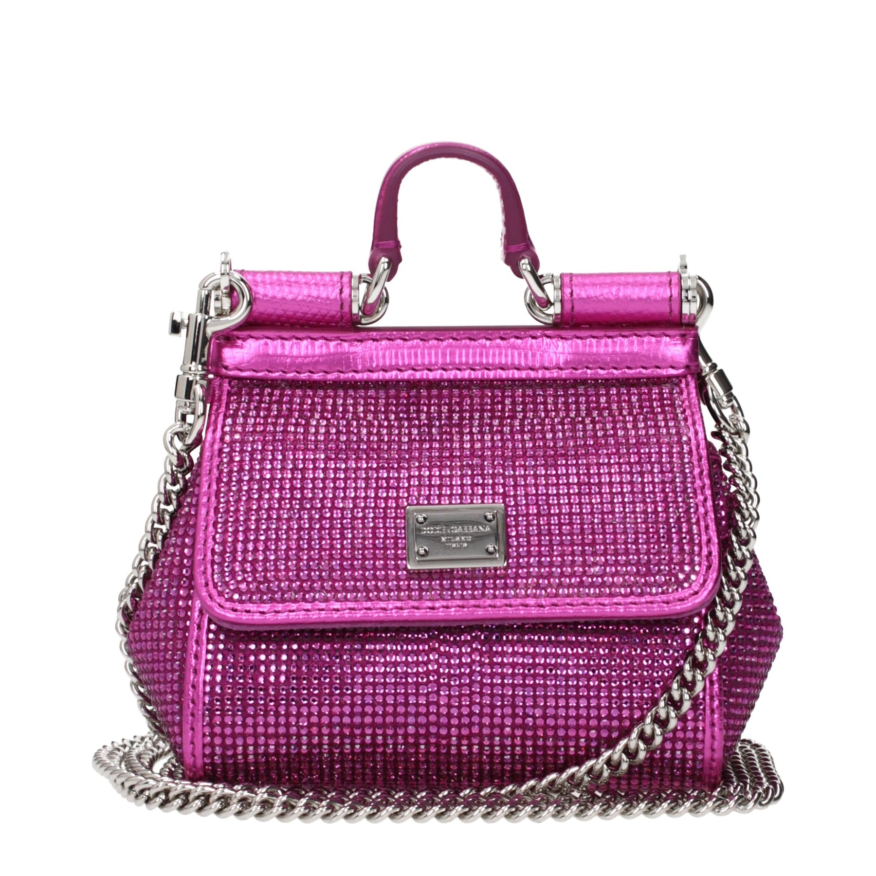 Dolce & Gabbana Pinke Satin-Handtasche