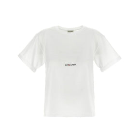 Saint Laurent Weißes Baumwoll-T-Shirt