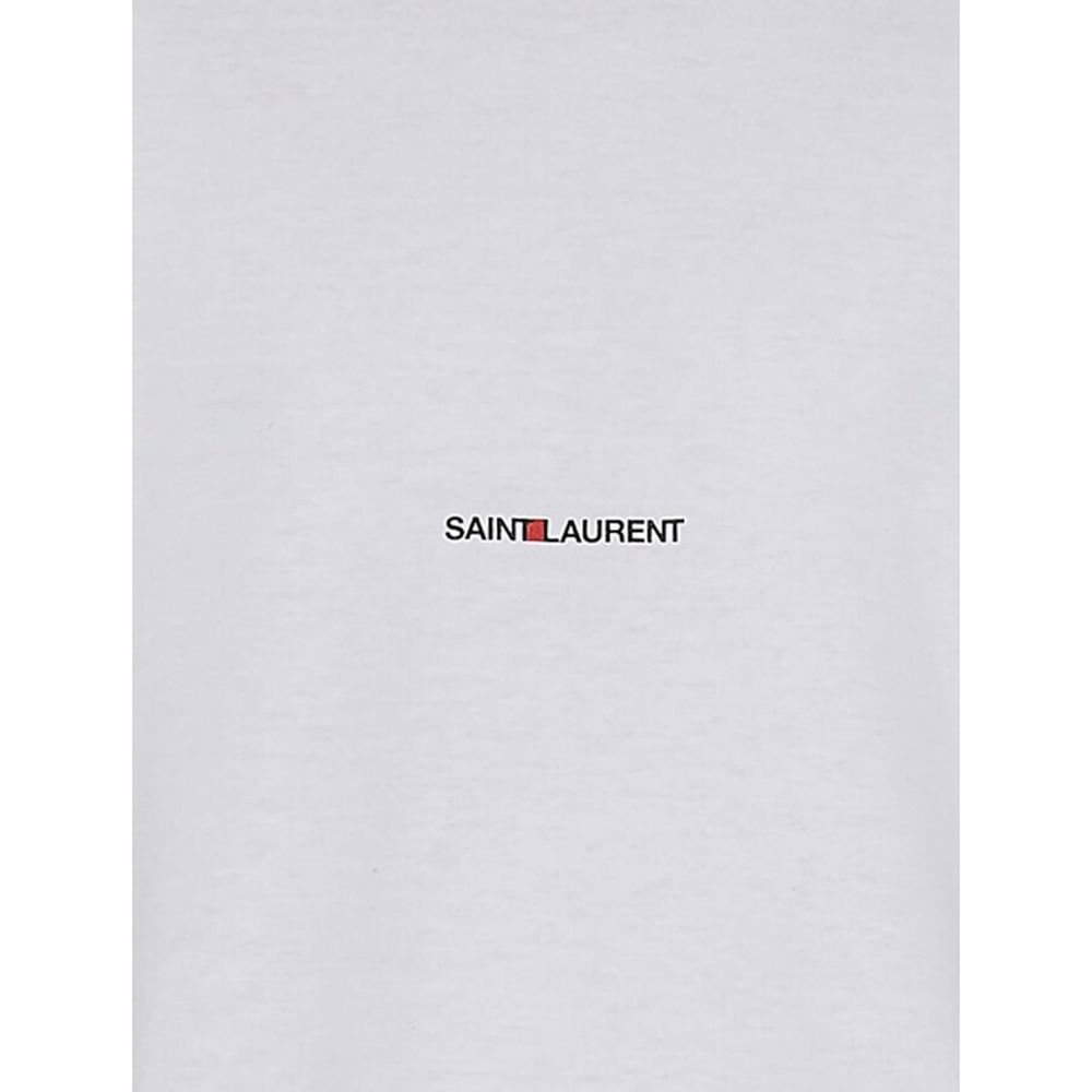 Saint Laurent Weißes Baumwoll-T-Shirt