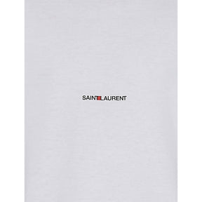 Saint Laurent Weißes Baumwoll-T-Shirt