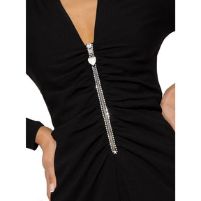 Saint Laurent Schwarzer Overall aus Acetat