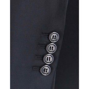 Saint Laurent Schwarzer Acetat-Mantel