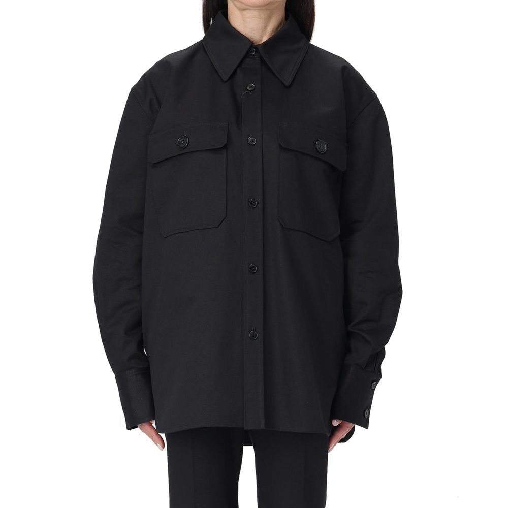 Saint Laurent Schwarzes Jeanshemd