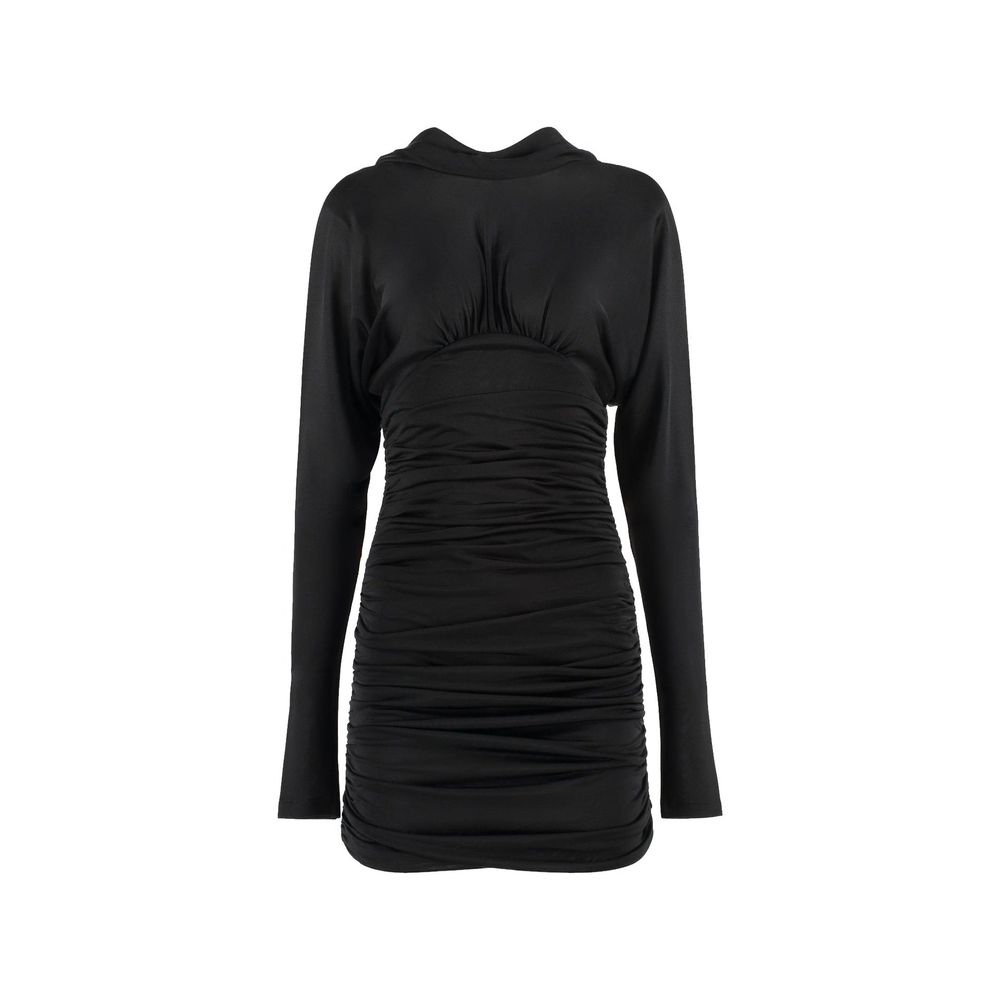Saint Laurent Schwarzes Viskose-Freizeitkleid