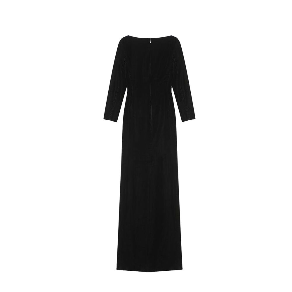 Saint Laurent Schwarzes Viskose-Casual-Kleid
