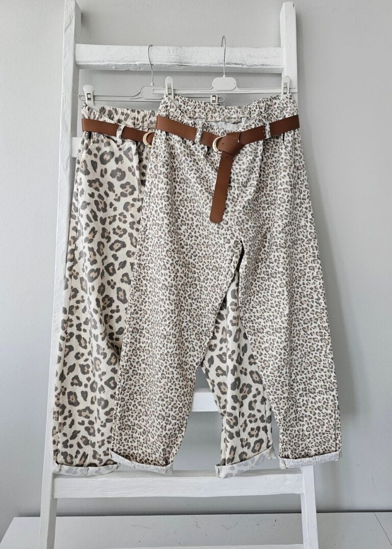 Stilvolle Comfy Leopard Print Pants - Bequem & Modisch für den Herbst