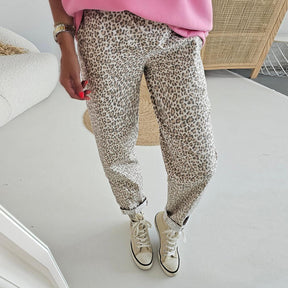 Stilvolle Comfy Leopard Print Pants - Bequem & Modisch für den Herbst