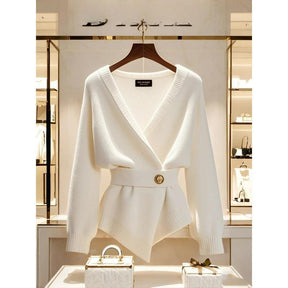 Vintage Long Sleeve Plain Cardigan - Der Herbstsbegleiter mit Stil und Komfort