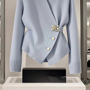 Fresh Long Sleeve Plain Cardigan: Herbstshafter Stil & Komfort
