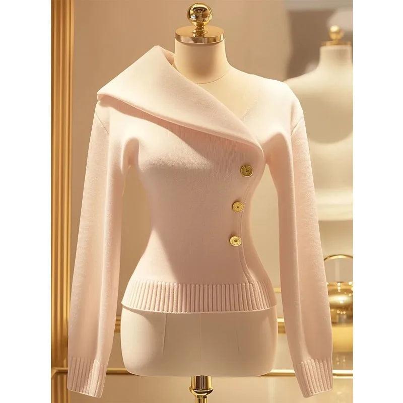 Herbstlicher Vintage-Langarm-Pullover: Stilvoller Wärmespeicher