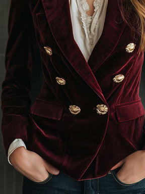 Burgundy Velvet Blazer - Das Must-Have für Ihren eleganten Herbstlook