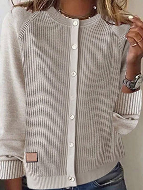 Herbstlicher Komfort: Simple Plain Langarm-Cardigan - Vielseitig & Stilvoll