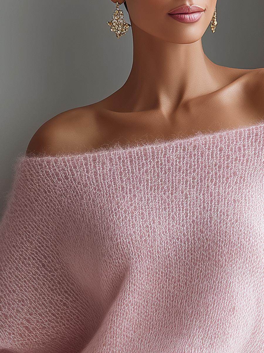 Stilsicherer Off-Shoulder Pullover - Dein Must-Have für den Herbst