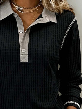 Winter Damen Pullover Longsleeve schwarz elegant warm