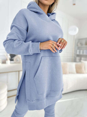 Stylischer Langarm-Hoodie-Zweiteiler für den Herbstsübergang - Bequem & Vielseitig
