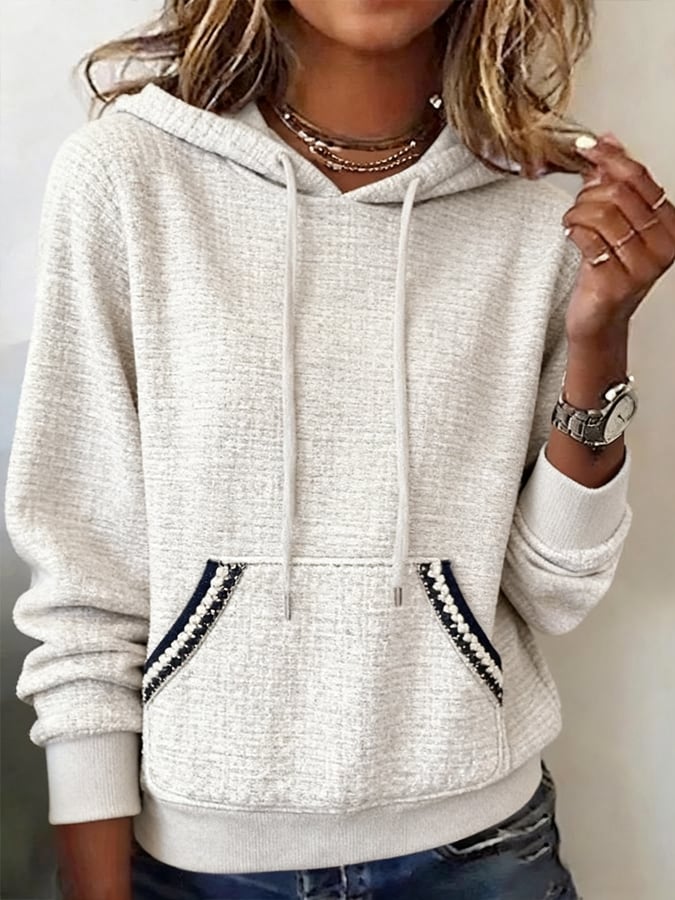 Kuscheliger Winter Hoodie Damen – warmer Basic Kapuzenpullover