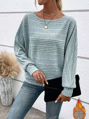 Warmer Damen Strickpullover hellgrau – kuschelig für den Winter