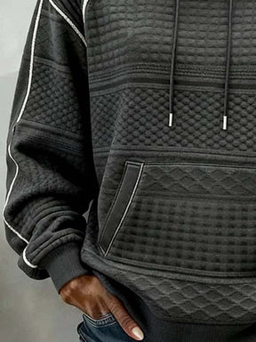 Kuscheliger Damen Winter Hoodie Anthrazit Fleece Pullover