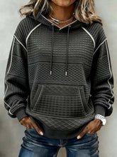 Kuscheliger Damen Winter Hoodie Anthrazit Fleece Pullover