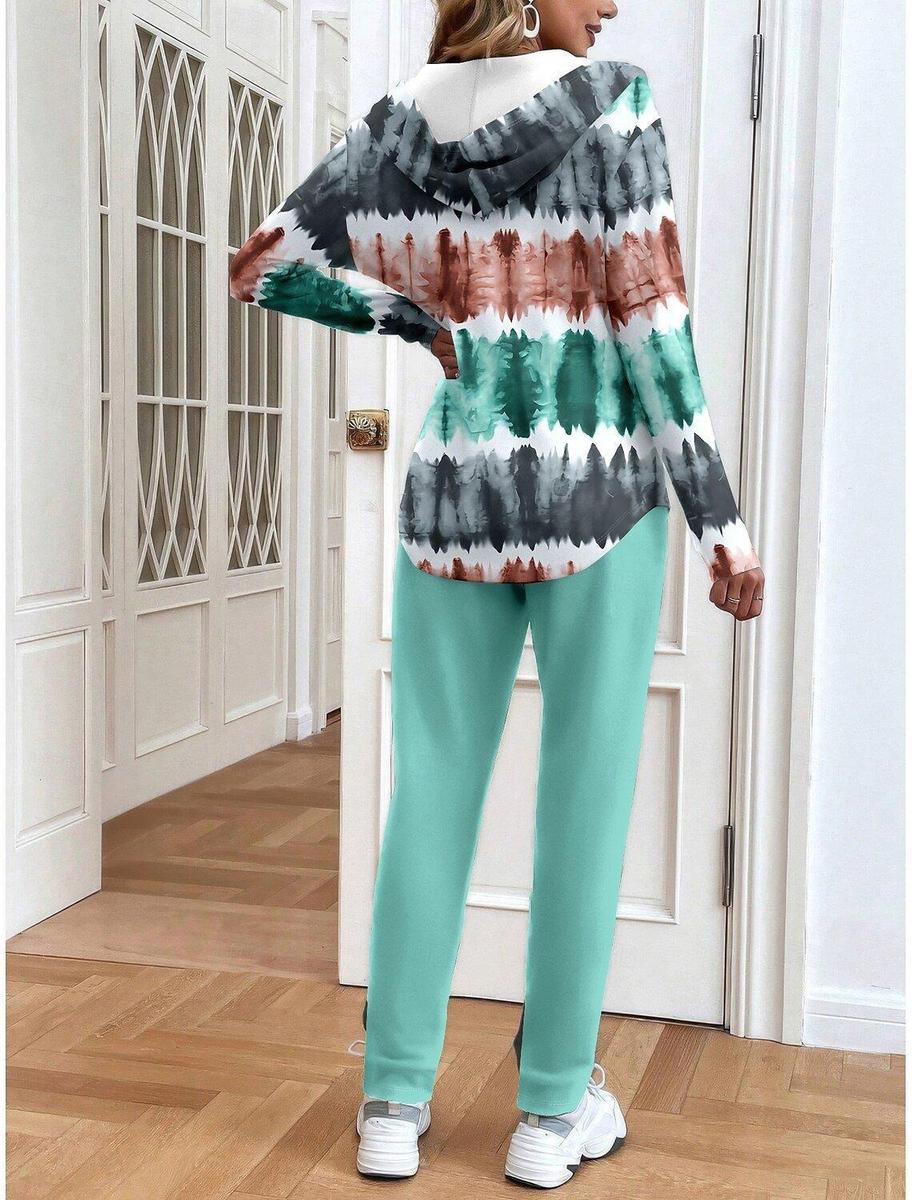 Chic Hoodie Long Sleeve Two Piece Set - Herbstsstil mit Komfort