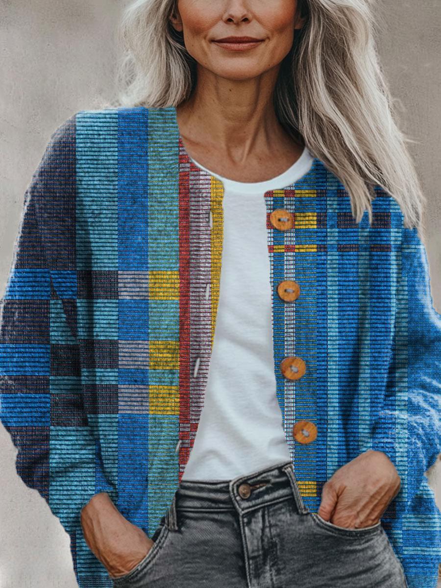 Herbstsfrische: Stilvolles Fresh Blue Long Sleeve Outerwear - Perfekt für kühle Tage