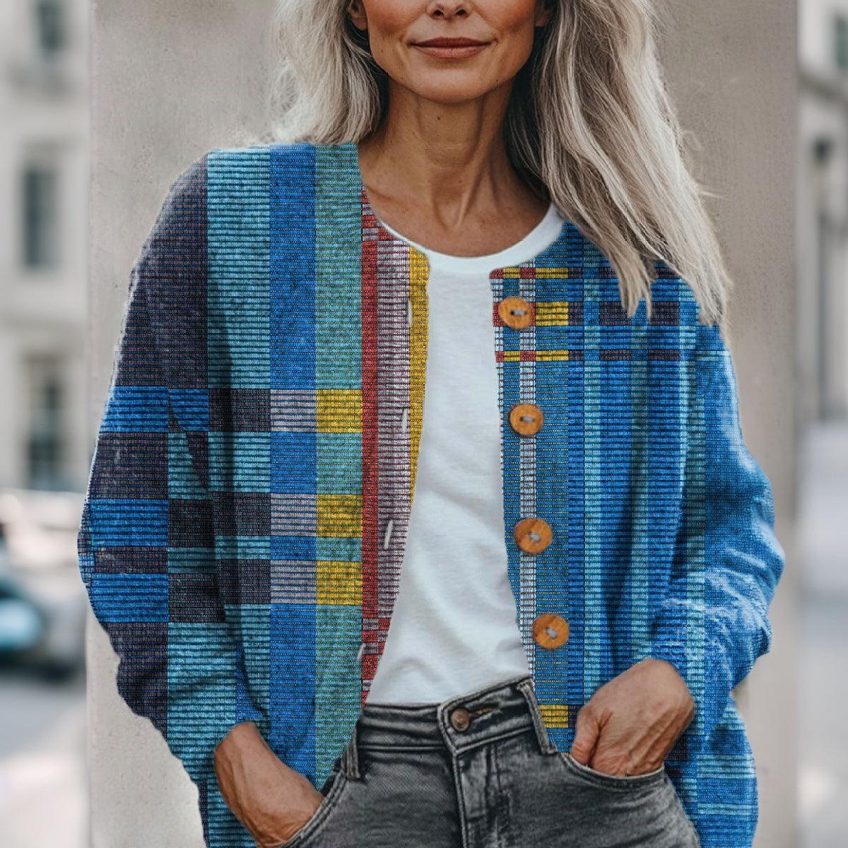 Herbstsfrische: Stilvolles Fresh Blue Long Sleeve Outerwear - Perfekt für kühle Tage