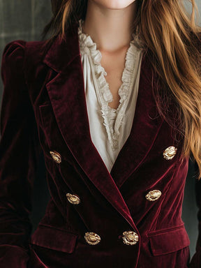 Burgundy Velvet Blazer - Das Must-Have für Ihren eleganten Herbstlook