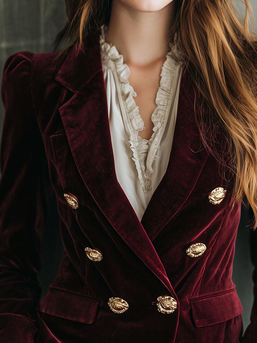 Burgundy Velvet Blazer - Das Must-Have für Ihren eleganten Herbstlook