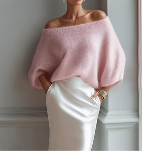Stilsicherer Off-Shoulder Pullover - Dein Must-Have für den Herbst
