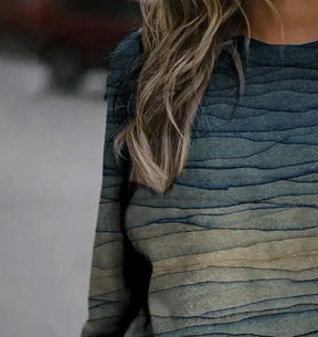 Stylisches Herbsts-Sweatshirt 'Do the Wave' - Komfort trifft auf Frische