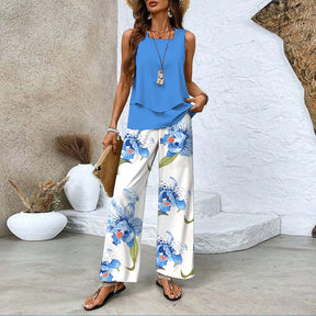 Breezy Floral Print Zweiteiler - Luftig, leicht und herbstshaft stylish