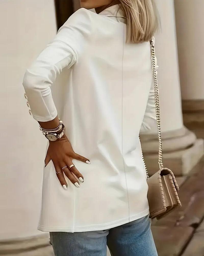 Eleganter Langarm Blazer - Herbsts-Upgrade mit Stil & Komfort