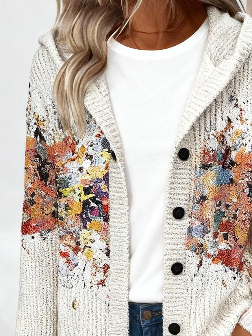 Herbstlicher Comfy Hoodie Cardigan - Stil trifft Komfort für kühle Tage